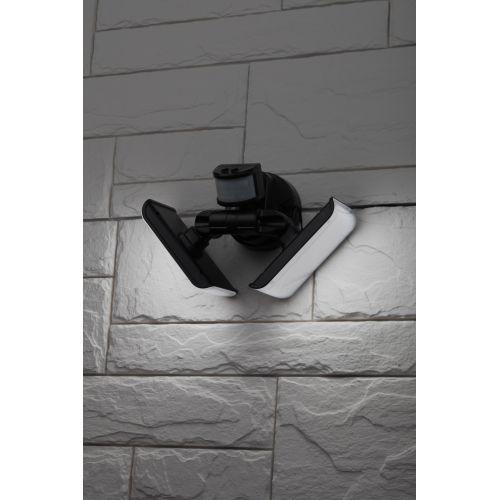 Светильник садовый фасадный ERAFS020-42 2х50LED 600лм с двумя световыми панелями выносная солнечная батарея ЭРА Б0044490