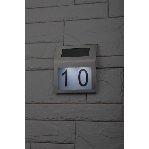 Номер дома ERAFS048-09 2LED с подсветкой солнечная батарея ЭРА Б0044249