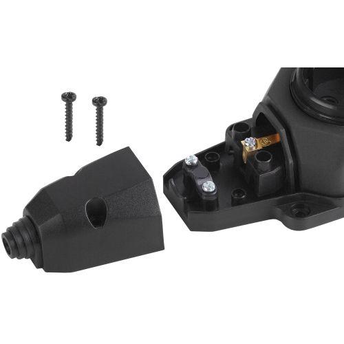 Колодка каучуковая 4-м с заземл. 16А IP44 черн. ЭРА Б0044546