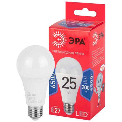 Лампа светодиодная ECO LED A65-25W-865-E27 R (диод груша 25Вт холодн. E27) (10/100/1200) Эра Б0048011