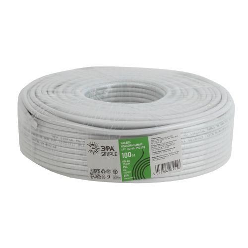 Кабель RG-6U CCS/(оплетка Al 64%PVC 75Ом 100м SIMPLE (м) Эра Б0044597