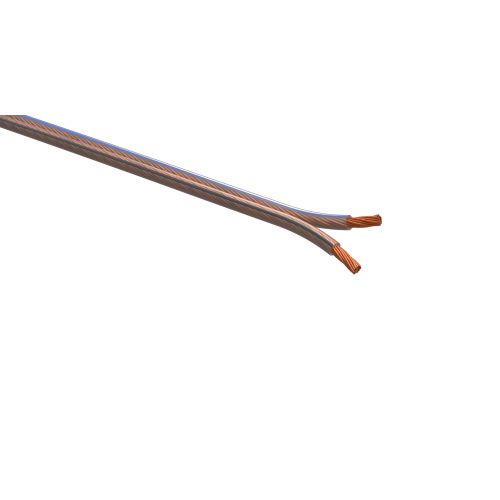 Кабель акустический 2х0.75 прозр. 100м (м) ЭРА Б0048272