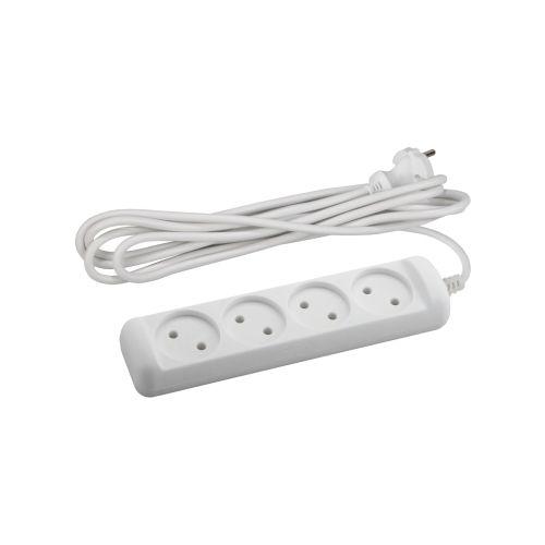 Удлинитель без заземлением 2х0.75кв.мм ПВС 4гнезда 5м UX(6)-4-5m Эра Б0038571