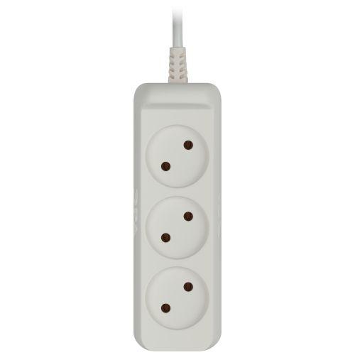 Удлинитель без заземления UX-3-3m 1300Вт 3гнезда 3м (5/20/960) Эра Б0035748