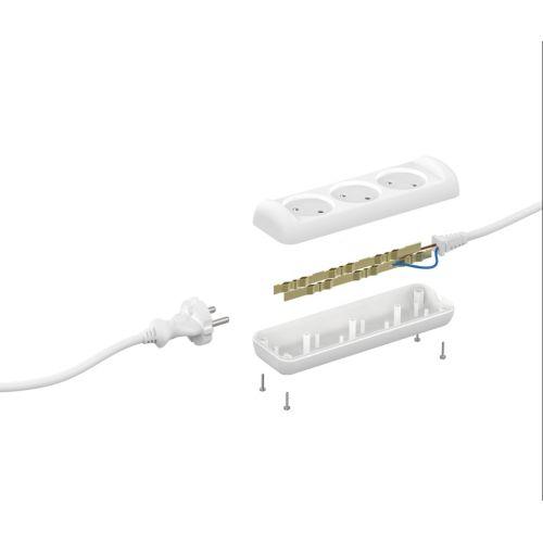 Удлинитель без заземления UX-3-3m 1300Вт 3гнезда 3м (5/20/960) Эра Б0035748