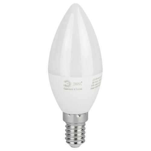 Лампа светодиодная B35-8W-840-E14 R (диод свеча 8Вт нейтр. E14) Эра Б0050200