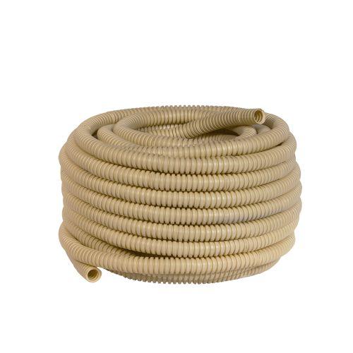 Труба гофрированная легкая ПВХ d16мм с протяжкой сосна (уп.25м) Эра Б0043211