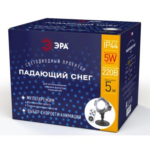 ENIOP-03 ЭРА Проектор LED Падающий снег мультирежим холодный свет, 220V, IP44 (12/72) (Б0041644)