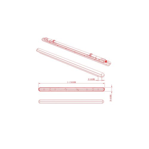 Светильник светодиодный линейный IP65 48Вт 4500Лм 4000К 1500мм мат SPP-201-0-40K-048 ЭРА (Б0047178)