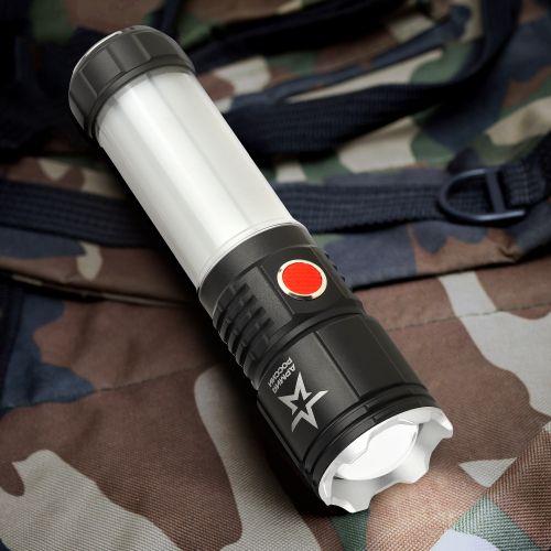 Фонарик карманный с крючком, на магните, 5 режимов MA-703 Тайфун Армия России (Б0052320)