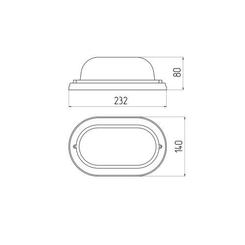 Светильник дерево, пл-н стекло, 60Вт, Е27, 220В, IP54 НБО 03-60-021 ЭРА (Б0048031)