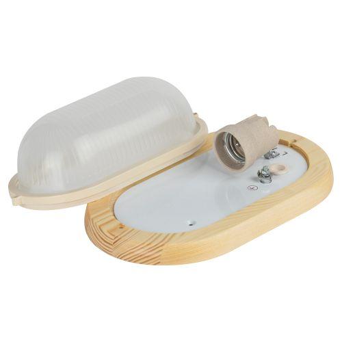 Светильник дерево, пл-н стекло, 60Вт, Е27, 220В, IP54 НБО 03-60-021 ЭРА (Б0048031)