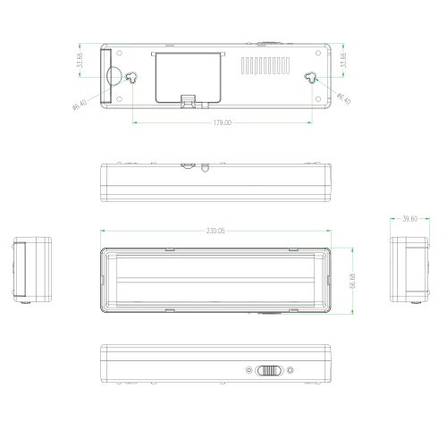 Светильник светодиодный аварийный непостоянный DBA-104-0-20 44LED 6ч IP20 стрелка (20/880) ЭРА (Б0044397)