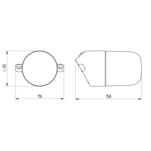 Светильник под лампу с цоколем Е27 НББ 01-60-002 ЭРА (Б0048407)
