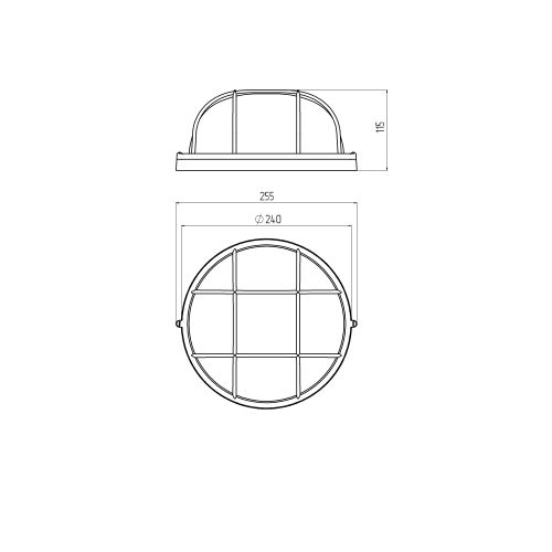 Светильник под лампу с цоколем Е27 НБП 03-100-002 ЭРА (Б0048422)