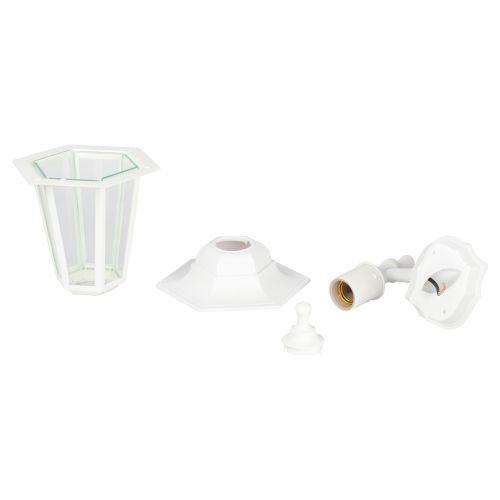 НБУ 06-60-001 , Леда1 настенный шестигранный белый (8/96) ЭРА (Б0048116)