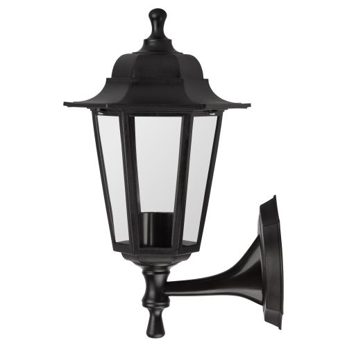 НБУ 06-60-001 , Леда1 настенный шестигранный черный (8/96) ЭРА (Б0048114)