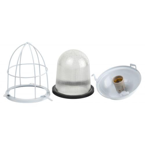 Светильник НСП 41-200-003 с решеткой Желудь сталь стекло IP54 E27 max 200Вт 185х345 белый (Б0052020)