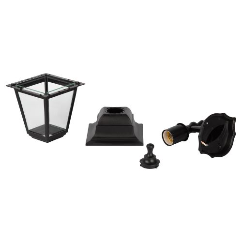 НБУ 04-60-001 , Леда настенный четырехгранный черный (8/96) ЭРА (Б0048111)