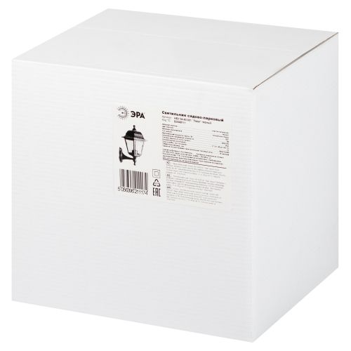 НБУ 04-60-001 , Леда настенный четырехгранный черный (8/96) ЭРА (Б0048111)