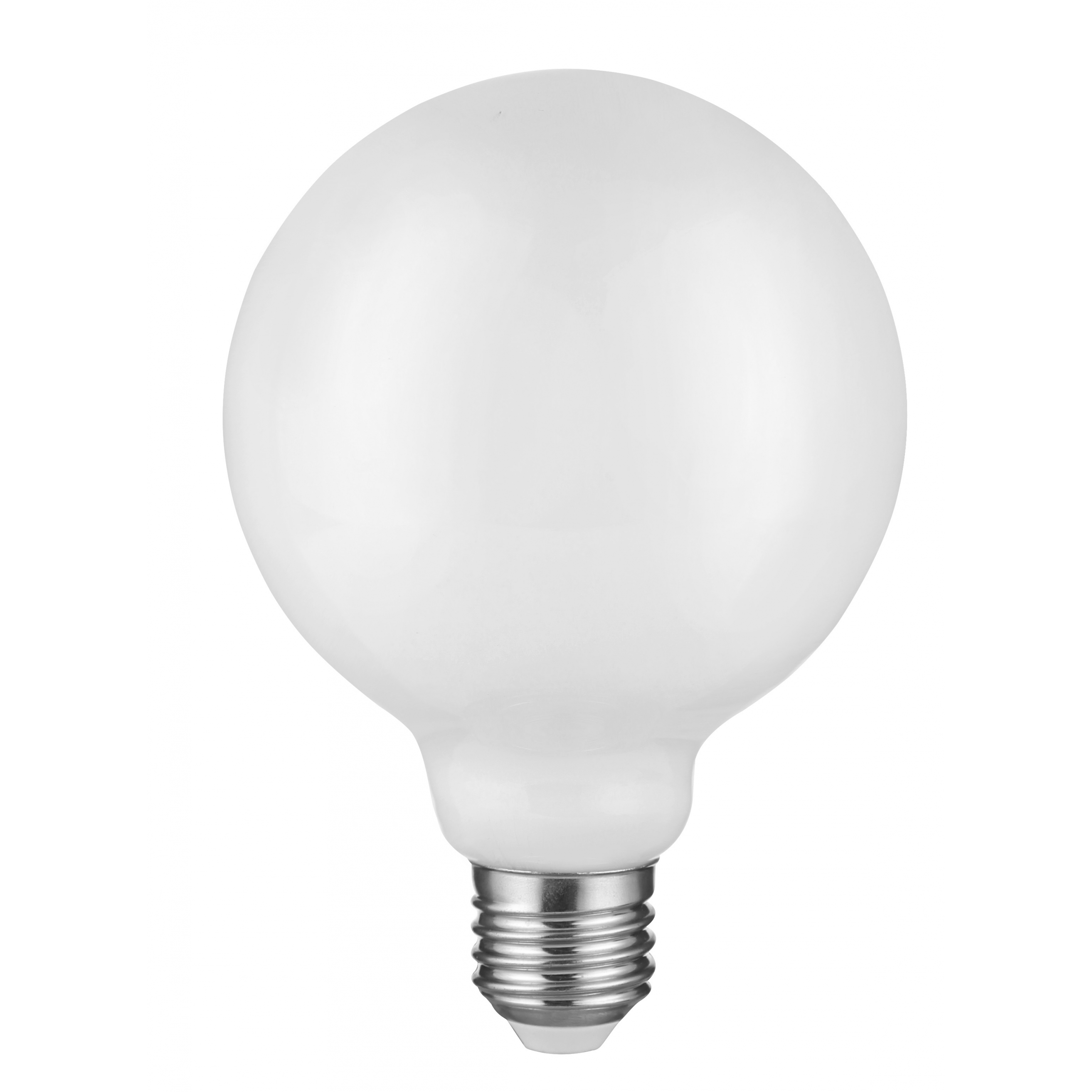 Лампа светодиодная F-LED G125-15w-840-E27 OPAL (филамент, шар опал, 15Вт, нетр, E27) (20/240) ЭРА (Б0047039)