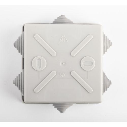 Коробка уравнивания потенциалов KUPR 85х85х40мм, шина 6х9, 8 групп IP44 (Б0051416)