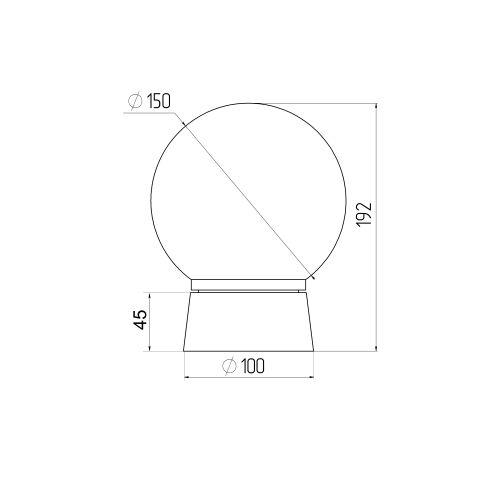 Светильник пластик, пл-н полиэтилен, 60Вт, Е27, IP20, УХЛ1, 150х150 мм НБП 01-60-004 ЭРА (Б0048027)