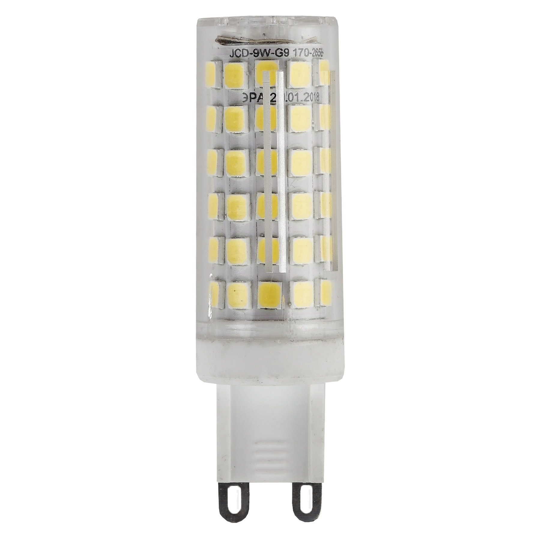 Лампа светодиодная LED 9Вт JCD 2700К G9 теплый капсула (Б0033185)