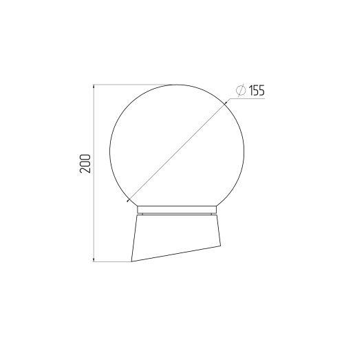 Светильник НБП 01-60-004 с наклонным основанием Гранат полиэтилен IP20 E27 max 60 (Б0052011)