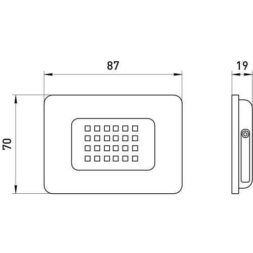 Прожектор светодиодный уличный LPR-023-0-65K-010 10Вт 6500K 800Лм 81х75х215 (Б0052021)