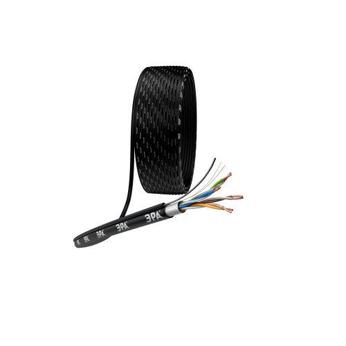 Витая пара F/UTP Cat5e 4x2x24 AWG CU PE + ТРОС OUTDOOR 305 м (Б0044690)