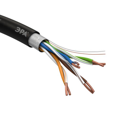 Витая пара F/UTP 4x2x24AWG Cat5e CU PE OUTDOOR 305 м SIMPLE (Б0044686)