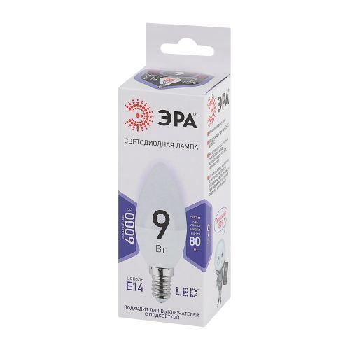 Лампа светодиодная B35-9W-860-E14 свеча 720лм ЭРА Б0031403