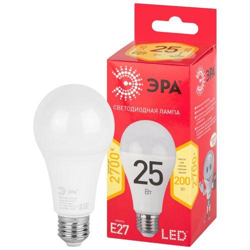 Лампа светодиодная RED LINE LED A65-25W-827-E27 R 25Вт A65 груша 2700К тепл. бел. E27 Эра Б0048009
