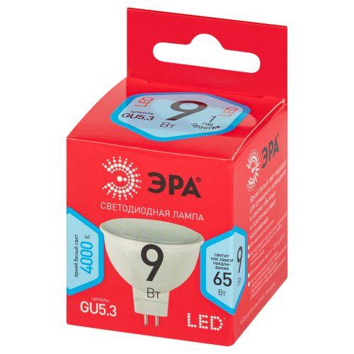 Лампа светодиодная RED LINE LED MR16-9W-840-GU5.3 R 9Вт MR16 софит 4000К нейтр. бел. GU5.3 Эра Б0050199