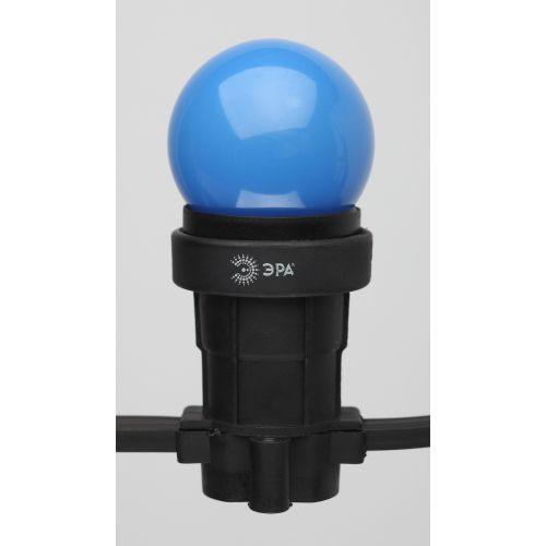 Лампа светодиодная ERABL45-E27 P45 1Вт шар син. E27 4SMD для белт-лайт ЭРА Б0049573