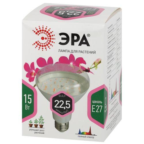 Лампа светодиодная FITO-15W-Ra90-E27 15Вт BR30 E27 220-240В для растений полноспектральная бел. спектр Эра Б0039173