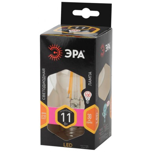 Лампа светодиодная F-LED A60-11W-827-E27 ЭРА Б0035025