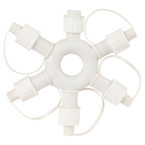 Разветвитель круговой 6 гнезд IP44 24В для гирлянд провод ПВХ Эра Б0051903