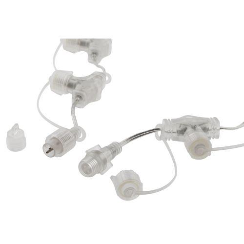 Разветвитель 1м шаг 10см 10 гнезд IP44 24В для низковольтных гирлянд провод ПВХ Эра Б0051900