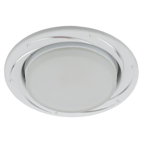 Светильник KL 77 AL/WH /1 под лампу Gx53 220В 13Вт серебр./бел. Эра Б0048963