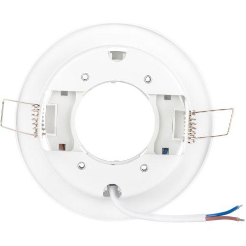 Светильник KL 77 AL/WH /1 под лампу Gx53 220В 13Вт серебр./бел. Эра Б0048963