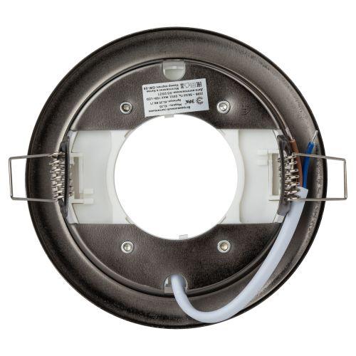 Светильник KL35 BK /1 (к) под лампу Gx53 220В 13Вт черн. металл Эра Б0048945