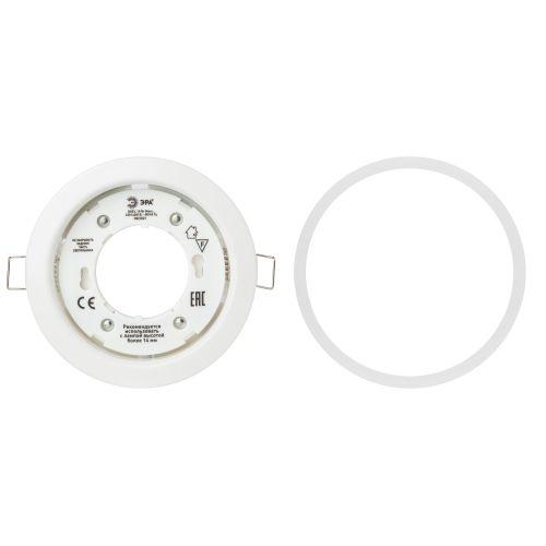 Светильник KL35 WH /1 (к) под лампу Gx53 220В 13Вт бел. Эра Б0048944