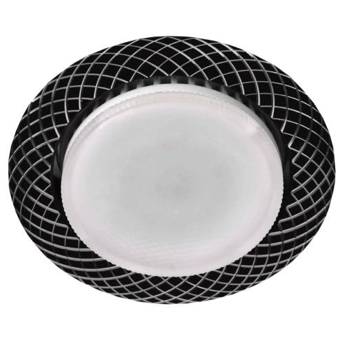 Светильник KL 76 AL/BK /1 под лампу Gx53 220В 13Вт черн. Эра Б0049007