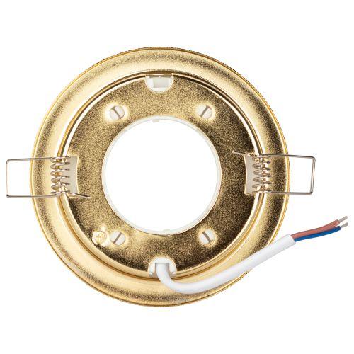 Светильник KL70 GD /1 под лампу Gx53, тонкий 220В, 13Вт, цвет золотой Эра Б0048954