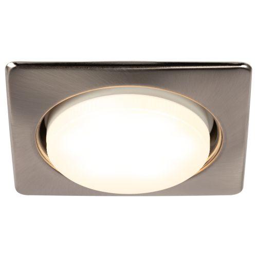 Светильник KL71 SN /1 (к) под лампу Gx53 квадр. 220В 13Вт сатин никель Эра Б0048959