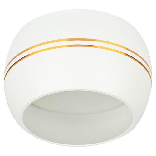 Светильник KL81 WH/GD встраив. под лампу GX53 бел./зол. ЭРА Б0049010