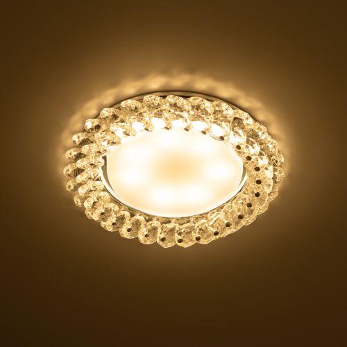 Светильник точечный DK84 CH/WH 13Вт GX53 220В хром./прозр. ЭРА Б0020573