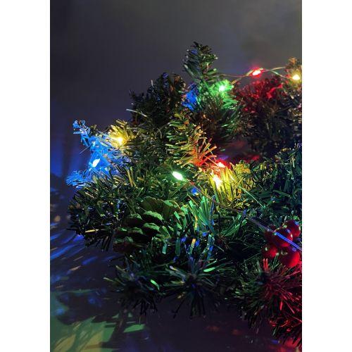 Гирлянда светодиодная "Нить" 2м 20LED АА IP20 мультиколор ЭРА Б0041983